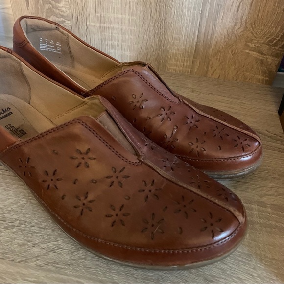 Clarks cushion leather loafer super comfy size 11 - Picture 4 of 10